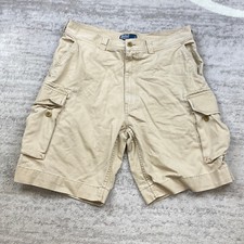 Pantalones Cortos Polo Ralph Lauren Drill Cargo 36 Beige Bronceado Poni Táctico Militar Rugby