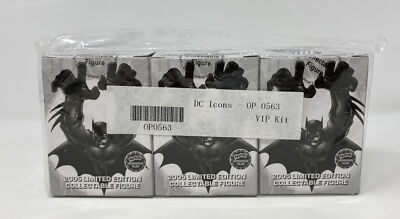 DC Heroclix Icons VIP Kit OP0563 3 Limited Edition Figures SEALED 2005 WIZKIDS