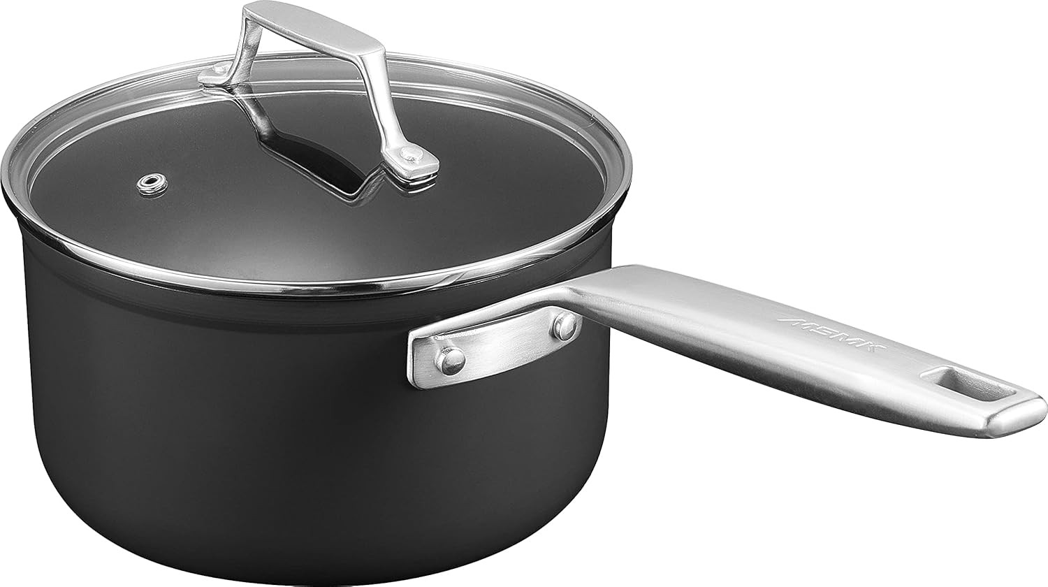 3.5 Quart Non Stick Sauce Pan with Lid, Stay-Cool Handle, Burnt Also Nonstick, P