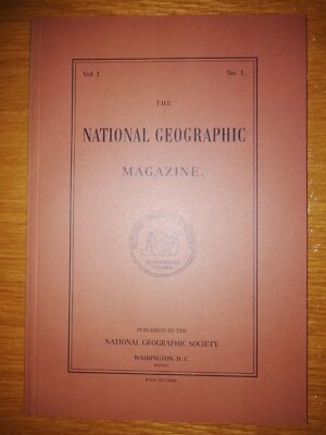 National Geographic  REPRINT Englische Erstausgabe No. 1 von 1888  -  neuwertig