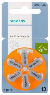 120 Batterie Per Apparecchi Acustici Siemens Signia PR48 (Arancione, Taglia 13) + Scatola
