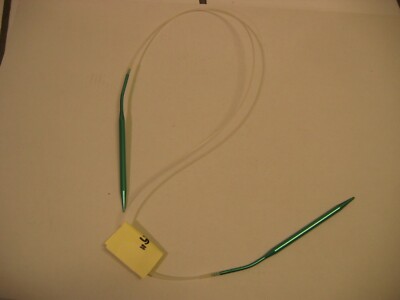 Vintage Green Metalc CIRCULAR NEEDLE Size 9 -29 ''