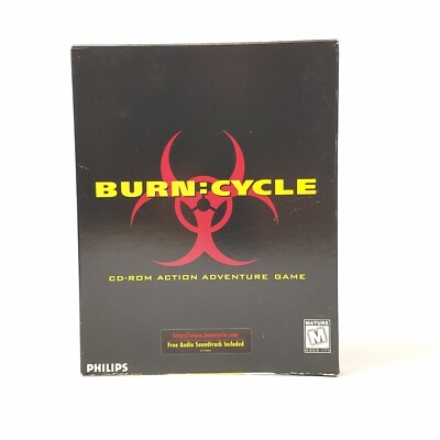 Burn Cycle PC/Mac/CD-ROM Big Box Complete in Box FMV Style Game w/ Soundtrack