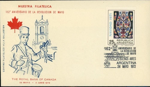 1972 Republica Argentina The Royal Bank of Canada FDC