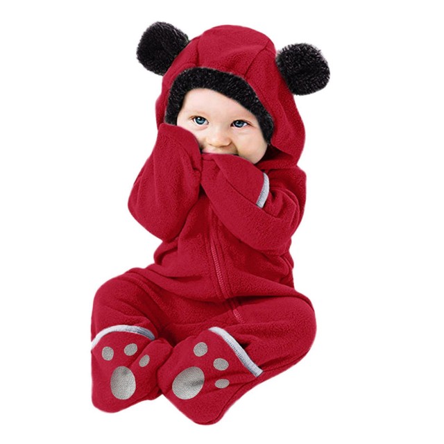 Ropa Para Bebe Recien Nacido Niño Niña Conjuntos De Lana Gruesa Monos Para Frio