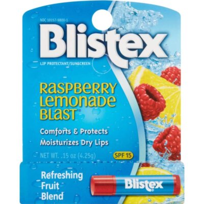 Blistex (2 PACK) Raspberry Lemonade Blast Lip Balm - Moisturizes Dry Lips,...