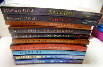 AURELIO ZEN Lot Of 10 Mystery Mysteries by Michael Dibdin Crime Fiction