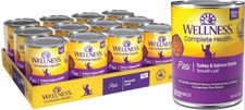 Wellness Complete Health Turkey  Salmon Grain-Free Canned Cat Food,12x12.5oz