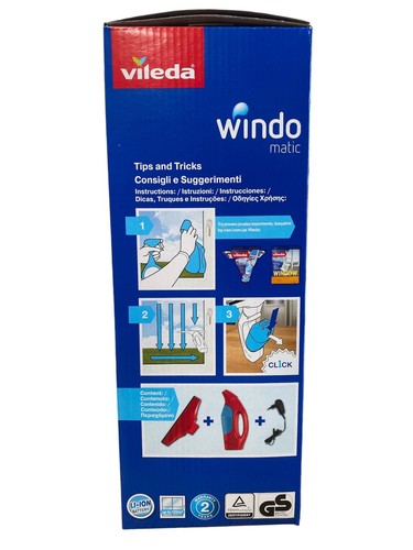 VILEDA WINDO MATIC ASPIRAGOCCE AUTOMATICO LAVAVETRI FINESTRE - Foto 3 di 8