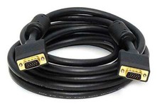 Premium Double-Shielded VGA Cable W/Ferrites  CL2 Rated 15 Feet