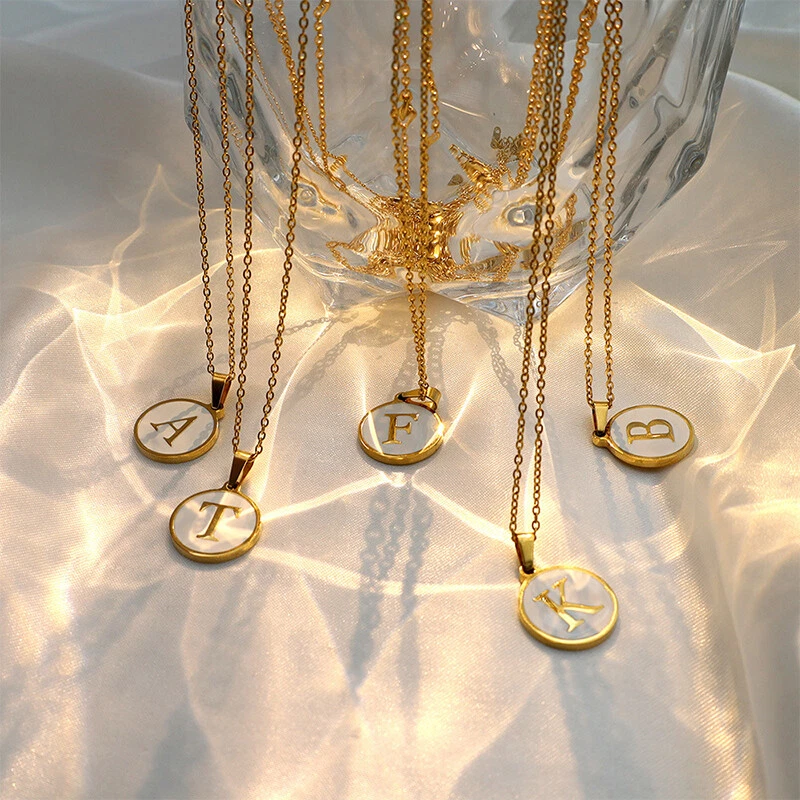 Minimalist cheap initial necklace