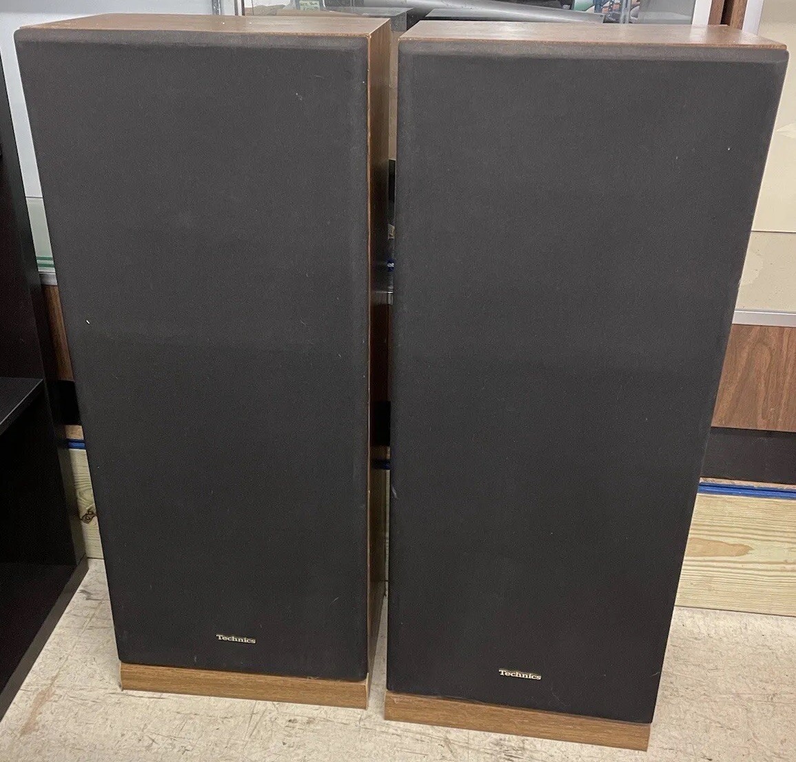 Technics 2-Way Speaker 昭和レトロ Technics SB-F07 Speaker 2 Way Speaker System - For Parts