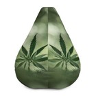 Bean Bag Chair Cover alloverprint forest style leaves hemp leaf design choice
