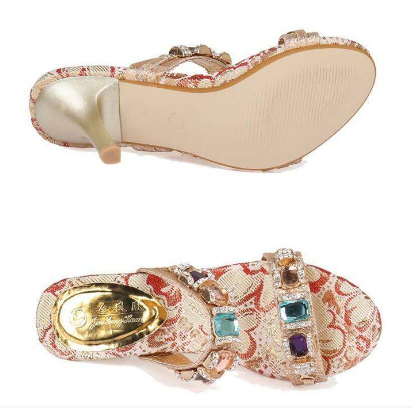 PANTOFOLA D’ORO Scarpe da appuntamento strass donna slingbacks ciabatte décolleté scarpe da festa da donna