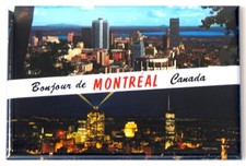 Greetings from Montreal Quebec Canada FRIDGE MAGNET travel souvenir "style C"