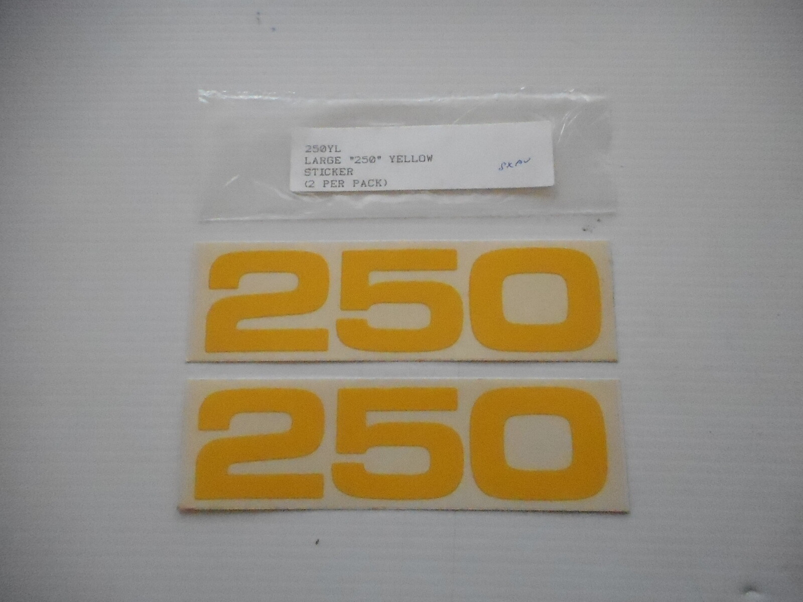 YAMAHA YZ250 250 YELLOW 250 SIDECOVER STICKERS / DECALS VMX 250YL