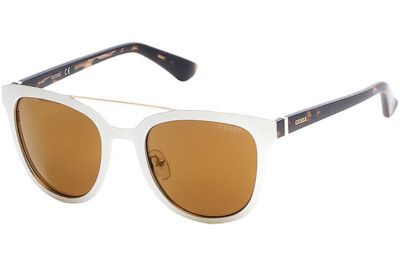 専用ページ③ NWT Guess Sunglasses GU 7448 21G Shiny White / Brown 52 mm GU7448