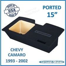 Chevy Camaro 1993-2002 15" Single Ported Vented Sub Box Subwoofer Enclosure