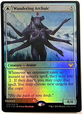MTG Wandering Archaic FOIL Strixhaven: School of Mages 6 NM