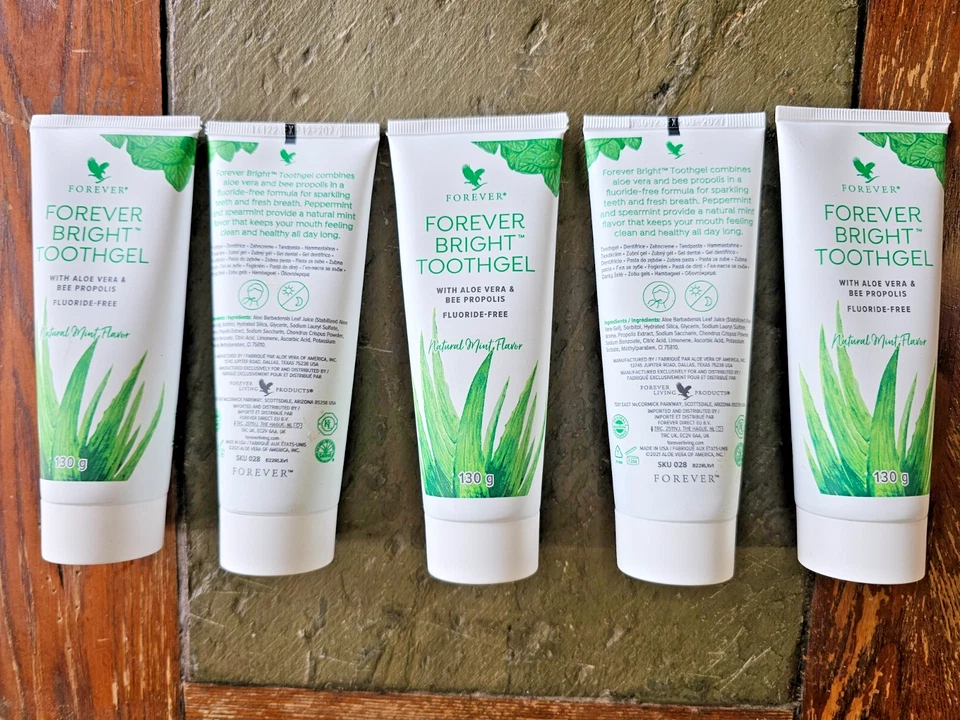 10 PACK Forever Bright Toothgel Fluoride Free 4.6 Oz Free Shipping - Image 3 of 4