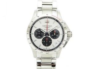 Longines Conquest L3.697.4 Automático Ver-a través de Plata Cuadrante  Cronógrafo | eBay