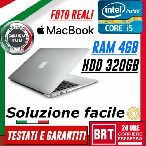Notebook e computer portatili Apple RAM 4 GB