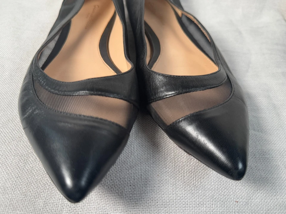 Zapatos planos Gianvito Rossi de cuero negro talla 40 Italia EE. UU. 9,5-10 Foto 3 de 4