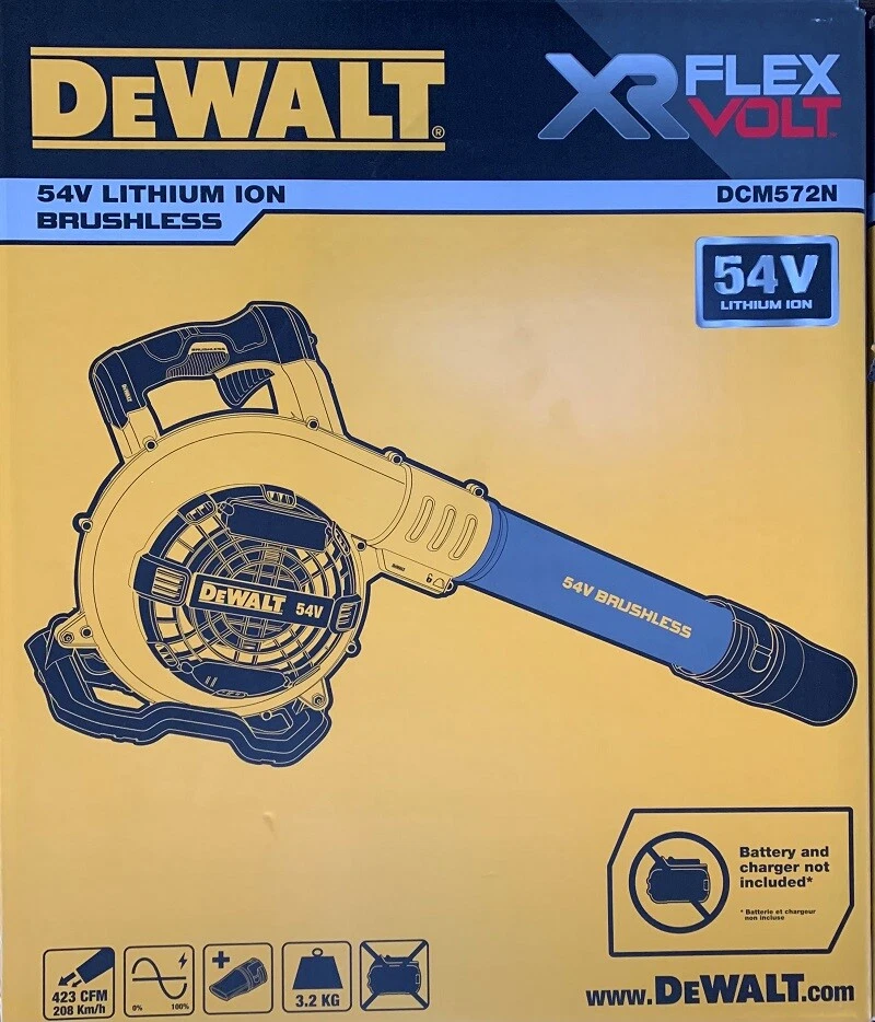 DeWalt DCM572N-XJ 54V Solo Akku-Gebläse 5035048657386 | eBay 
