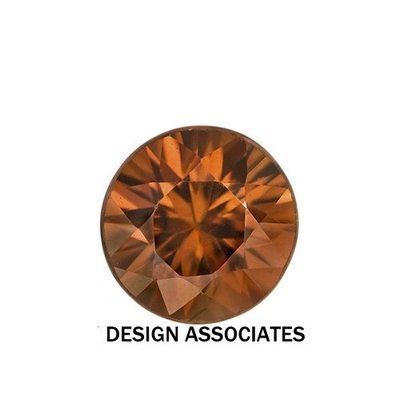 2.5 MM ROUND CUT BRONZE ZIRCON ALL NATURAL AAA 2 PC SET (168159)