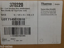 THERMO SCIENTIFIC 378220 81-CELL BOX, NON STERILE FOR CRYOTUBE VIALS. 6/PK