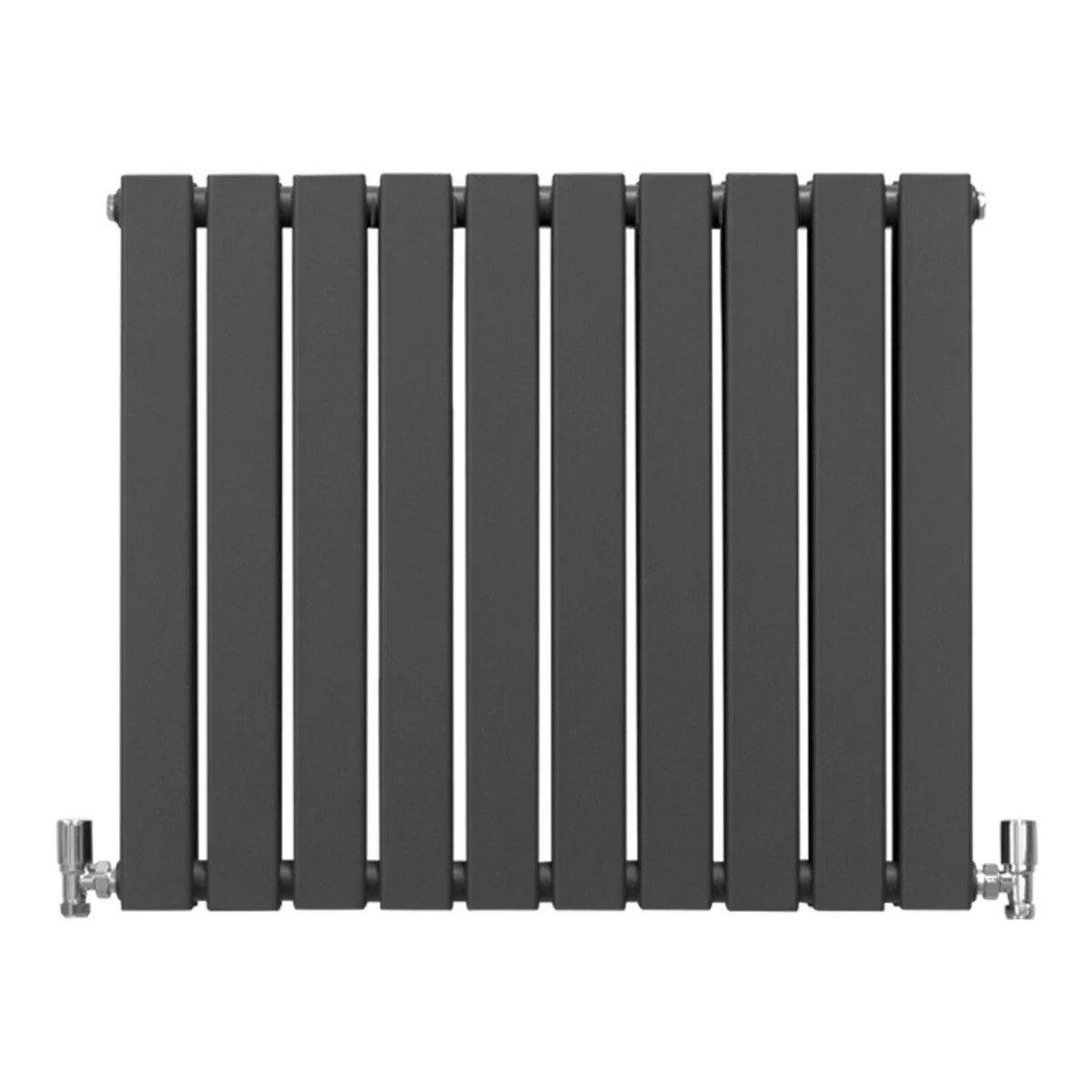 Radiateur Plat Mural 60 x 70 cm Gris Anthracite Pour Salle de Bain, Cuisine