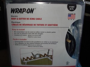Wrap-On Electric Roof and Gutter De-Icing Cable Kit BLACK 14061 (60 foot)