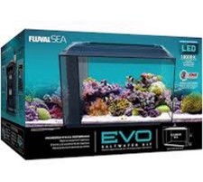 FLUVAL EVO 13.5 GALLON SALTWATER FRESHWATER AQUARIUM KIT 20.5" X 11.6" X 7.5" 
