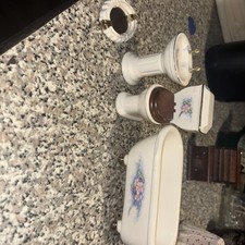 Doll House furniture sink Toilet Bathtub Mirror