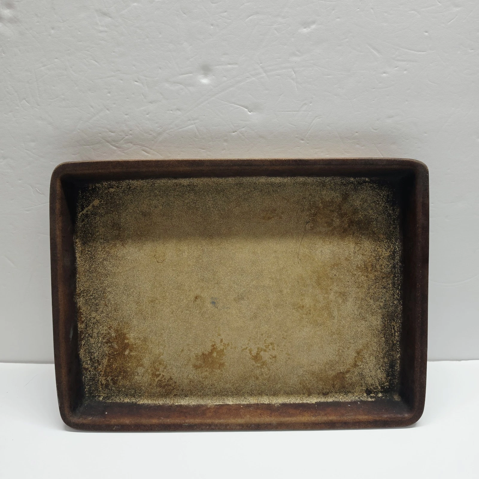 Pampered Chef StoneFusion Large Stone Bar Pan 11x16 Cookie Sheet Stoneware Used