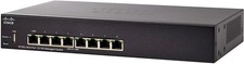 Image of Cisco SF350-08 K9 UK - 10/100 8 Port Layer 3 - Managed Switch + Rack Ears