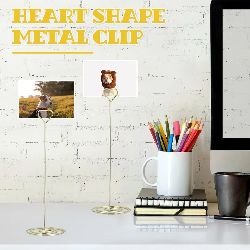  Kartenhalter Herzform Kärtchenhalter Kartenhalteranzeige Bildclips - Bild 2 von 4