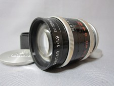 SUPER-16 KERN SWITAR 1.9/75MM C-MOUNT LENS BOLEX 16MM MOVIE CAMERA.  PRISTINE 