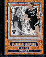 2025 Panini Donruss WNBA Kate Martin Franchise Features Orange /75 Aces