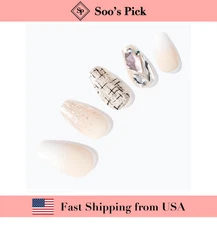 Dashing Diva Magic Press “Classic Tweed ” Coffin  (🇺🇸 US Seller) Rare Design