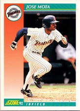 1992 Score Jose Mota San Diego Padres #742