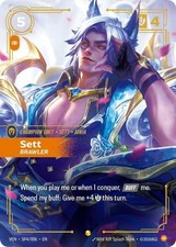 Near Mint - 1 x Riftbound TCG Sett - Brawler - SP4/006 - Epic - Foil Vendetta — live eBay listing