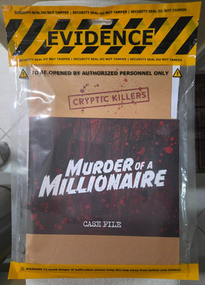Cryptic Killers: Murder Of A Millionaire, Strategy Game Night Case File