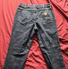 Carhartt Flame Resistant FR Jeans Pants Mens 36x32 Denim Relaxed Fit Made in USA