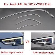 4pcs Left Car Headlights DRL For Audi A4L B9 2017-2019 Ballast Light Guide Strip