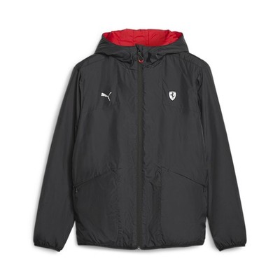 Herren Puma Ferrari Style Reversible Kapuzenjacke, schwarz, 62097801, Gr. S