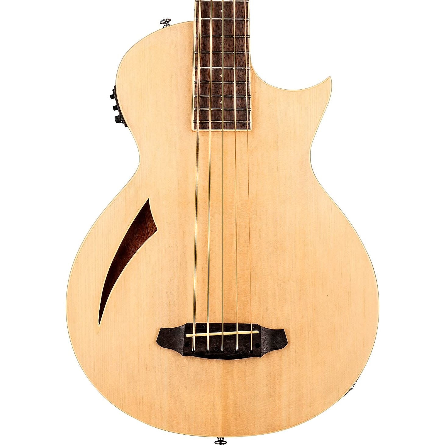 ESP LTD TL-5 Thinline 5-String Acoustic-Electric Bass, Rosewood Fingerboard