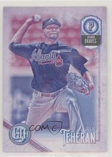2018 Topps Gypsy Queen Missing Black Plate Julio Teheran #91 za5