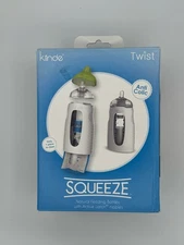 Kiinde Twist Squeeze Natural Feeding Bottle with Active Latch Nipples 2 Pack
