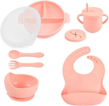 Silicone Baby Feeding Set - Perfect Silicone Plates for Baby  Toddler Plates wi